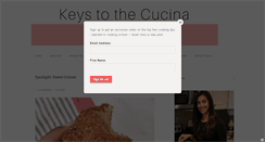 Desktop Screenshot of keystothecucina.com
